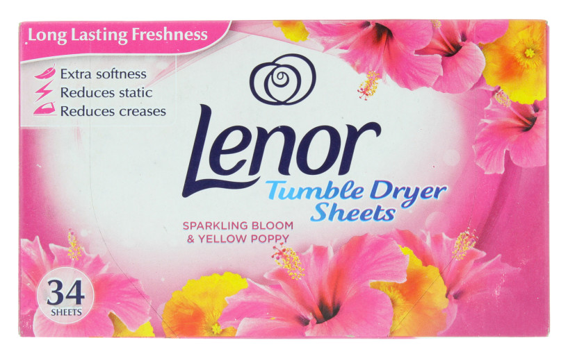 Kensington Brunei Lenor Tumble Dryer Sheets Sparkling Bloom 34 Sheets